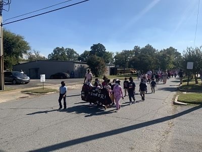 Arkansas Lighthouse Academy Scholars Marching for Breast Cancer