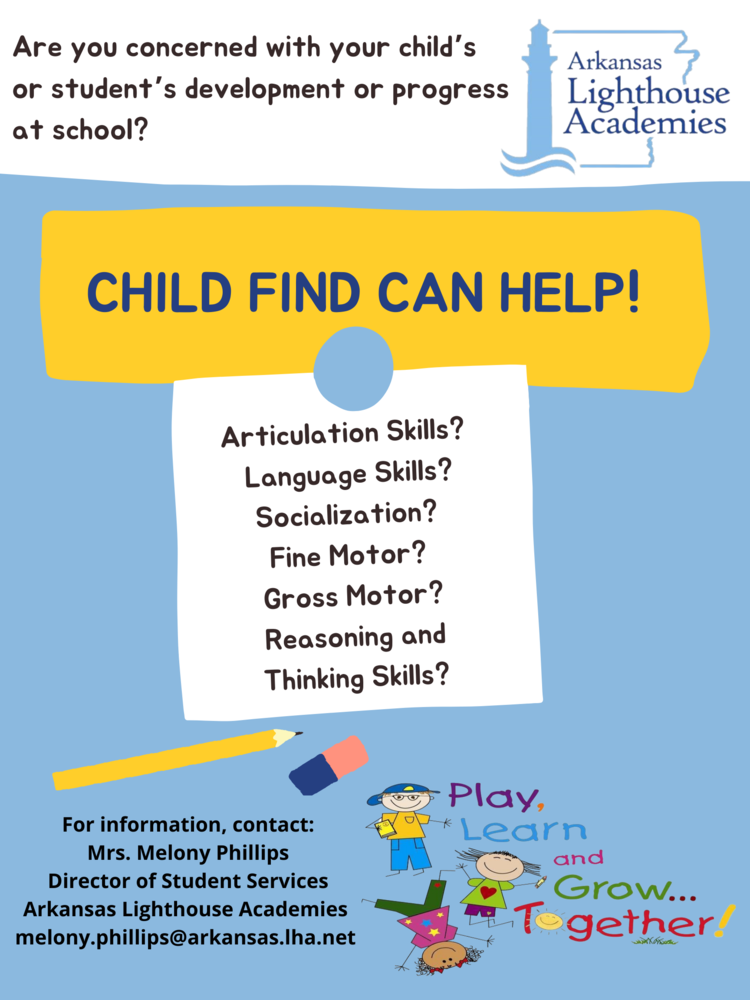 Child Find Can Help!