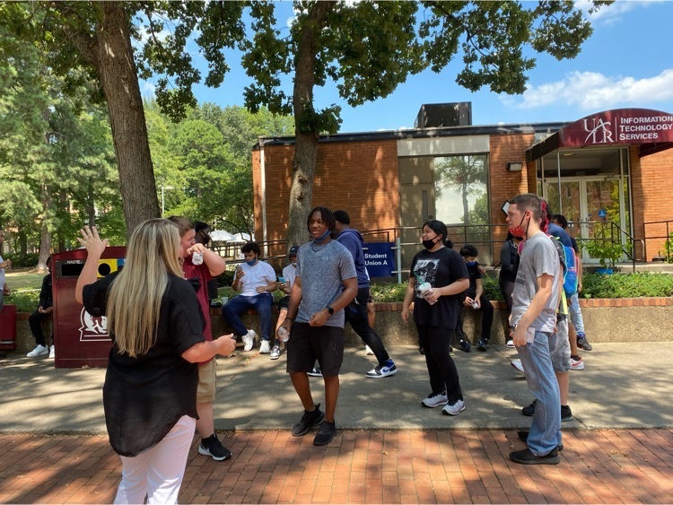 the heat didn’t stop them from engaging in the tour at UALR
